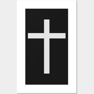 Latin cross (silver) Posters and Art